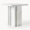 Mesa auxiliar en look mármol Selene