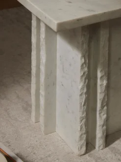 Mesa auxiliar en look mármol Selene