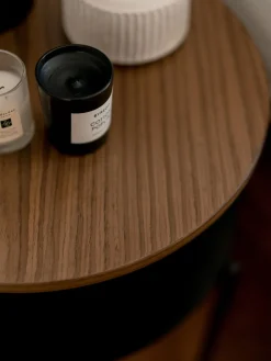 Mesa auxiliar redonda de madera Tu