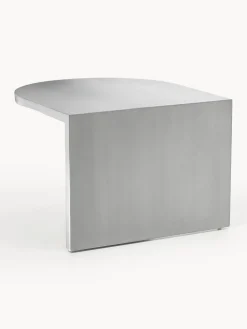 Mesa baja ovalada de metal Leander