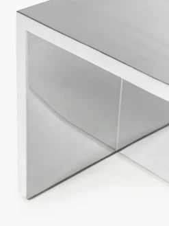 Mesa baja ovalada de metal Leander