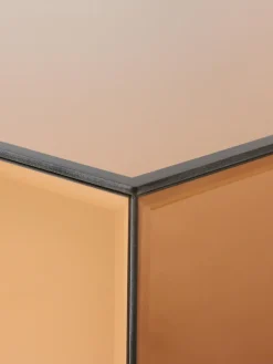 Mesa de centro artesanal de cristal de espejo Mirror, 80 cm