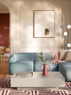 Mesa de centro con espacio de almacenamiento Alessa, 120 cm