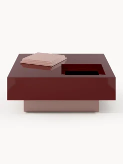 Mesa de centro cuadrada con espacio de almacenamiento Alessa