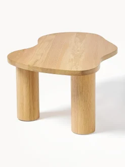 Mesa de centro de forma orgánica de madera de roble Didi