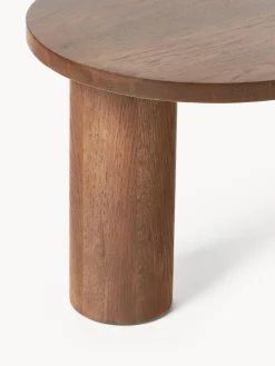 Mesa de centro de forma orgánica de madera de nogal Didi