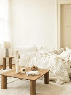 Mesa de centro de madera de roble Didi