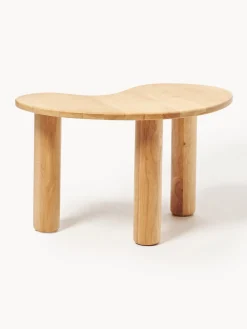 Mesa de centro de madera de caucho con forma orgánica Luppa