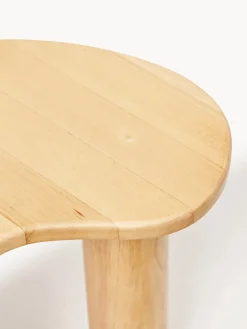 Mesa de centro de madera de caucho con forma orgánica Luppa