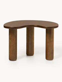 Mesa de centro de madera de caucho con forma orgánica Luppa