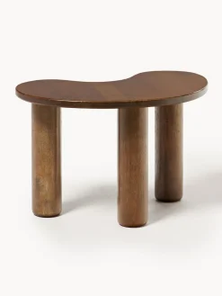 Mesa de centro de madera de caucho con forma orgánica Luppa