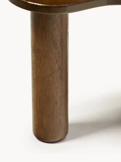 Mesa de centro de madera de caucho con forma orgánica Luppa