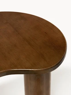 Mesa de centro de madera de caucho con forma orgánica Luppa
