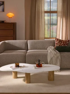 Mesa de centro de mármol con forma orgánica Naruto