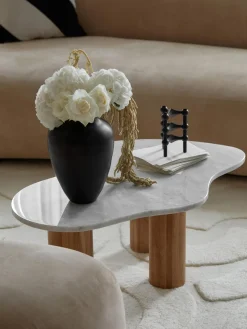 Mesa de centro de mármol con forma orgánica Naruto