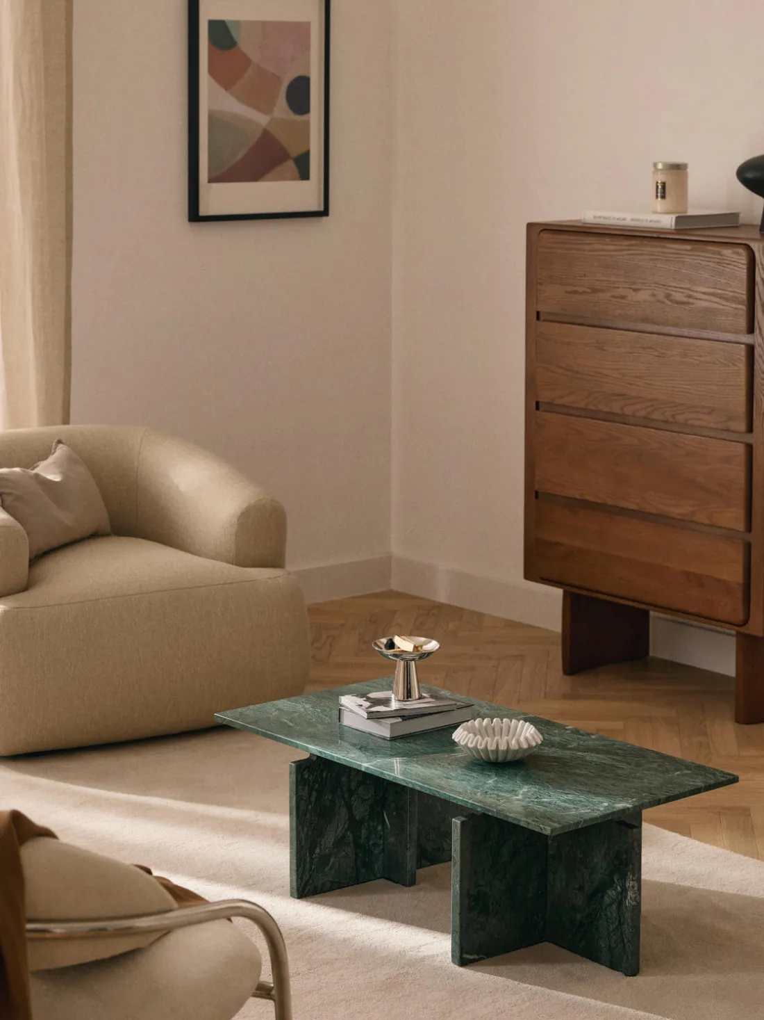 Mesa de centro de mármol Marisa