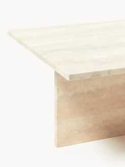 Mesa de centro de travertino con dos tableros Distinct