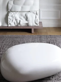 Mesa de centro de vidrio con forma orgánica Koishi