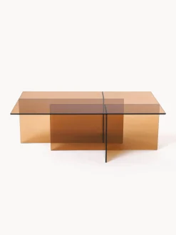 Mesa de centro de vidrio Anouk, 102 cm