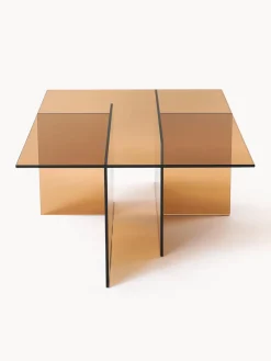 Mesa de centro de vidrio Anouk, 102 cm