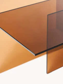 Mesa de centro de vidrio Anouk, 102 cm