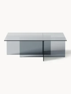 Mesa de centro de vidrio Anouk, 102 cm