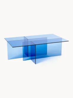 Mesa de centro de vidrio Anouk, 102 cm