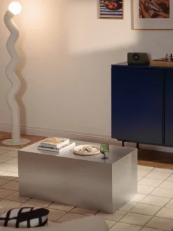 Mesa de centro en look metálico Lesley