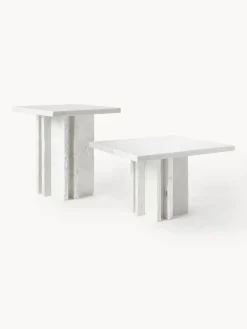 Mesa de centro en look mármol Selene