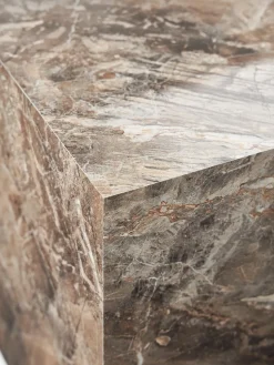 Mesa de centro en look mármol Lesley