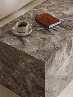 Mesa de centro en look mármol Lesley