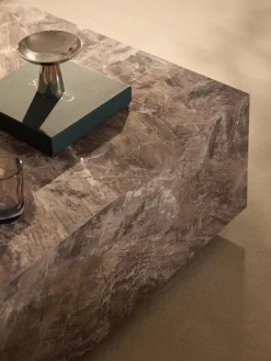 Mesa de centro en look mármol Lesley