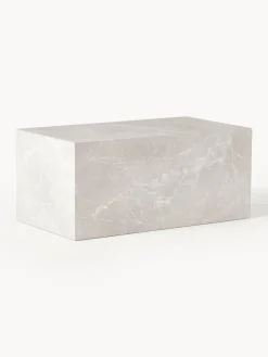 Mesa de centro en look travertino Lesley