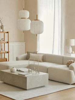 Mesa de centro en look travertino Lesley