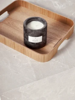 Mesa de centro en look travertino Lesley