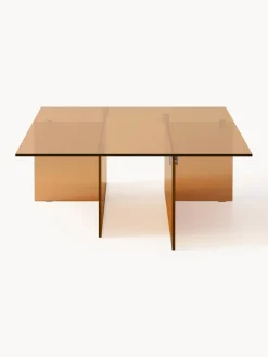 Mesa de centro grande de vidrio Anouk, 160 cm