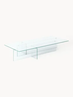 Mesa de centro grande de vidrio Anouk, 160 cm