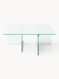 Mesa de centro grande de vidrio Anouk, 160 cm