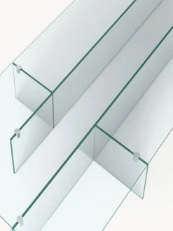 Mesa de centro grande de vidrio Anouk, 160 cm