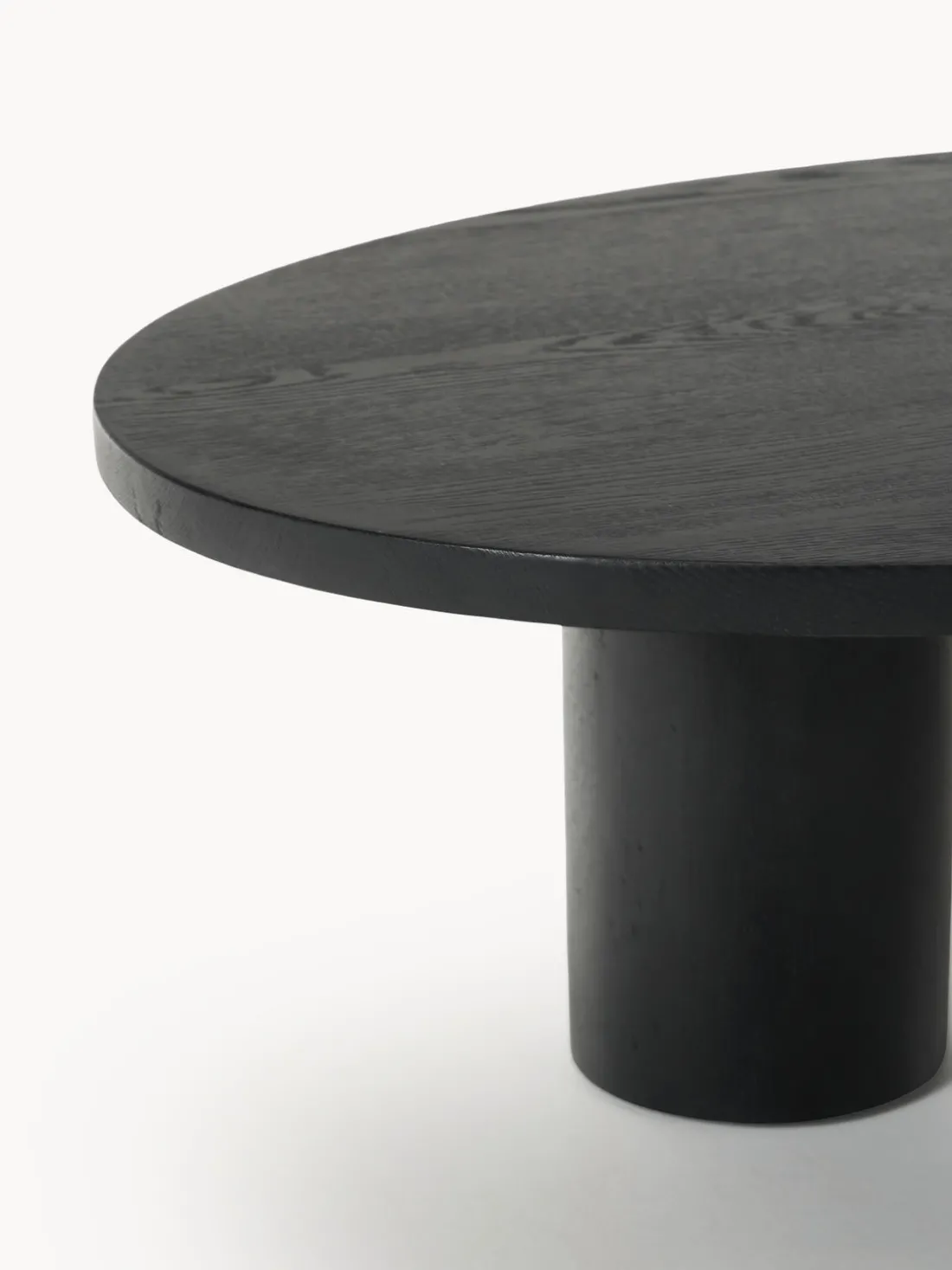 Mesa de centro grande de madera de roble con forma orgánica Didi