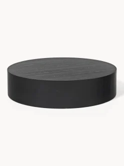 Mesa de centro grande redonda de madera Dan