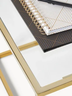 Mesa de centro Maya, tablero de vidrio