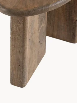 Mesa de centro ovalada de madera de mango Zacatecas