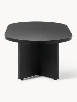 Mesa de centro ovalada de madera Toni