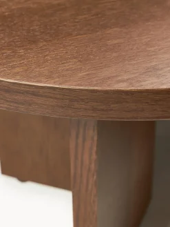 Mesa de centro ovalada de madera Toni