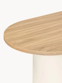 Mesa de centro ovalada de madera Looi