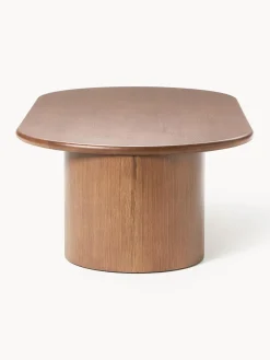Mesa de centro ovalada de madera de roble Didi