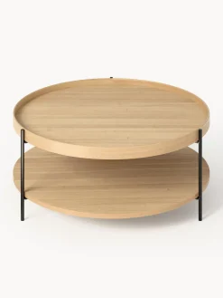 Mesa de centro redonda de madera Renee