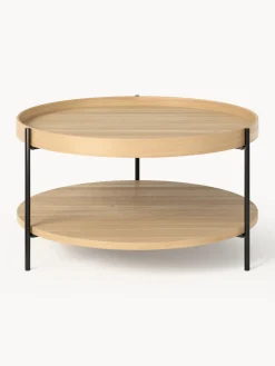 Mesa de centro redonda de madera Renee