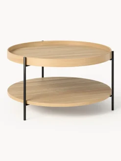 Mesa de centro redonda de madera Renee